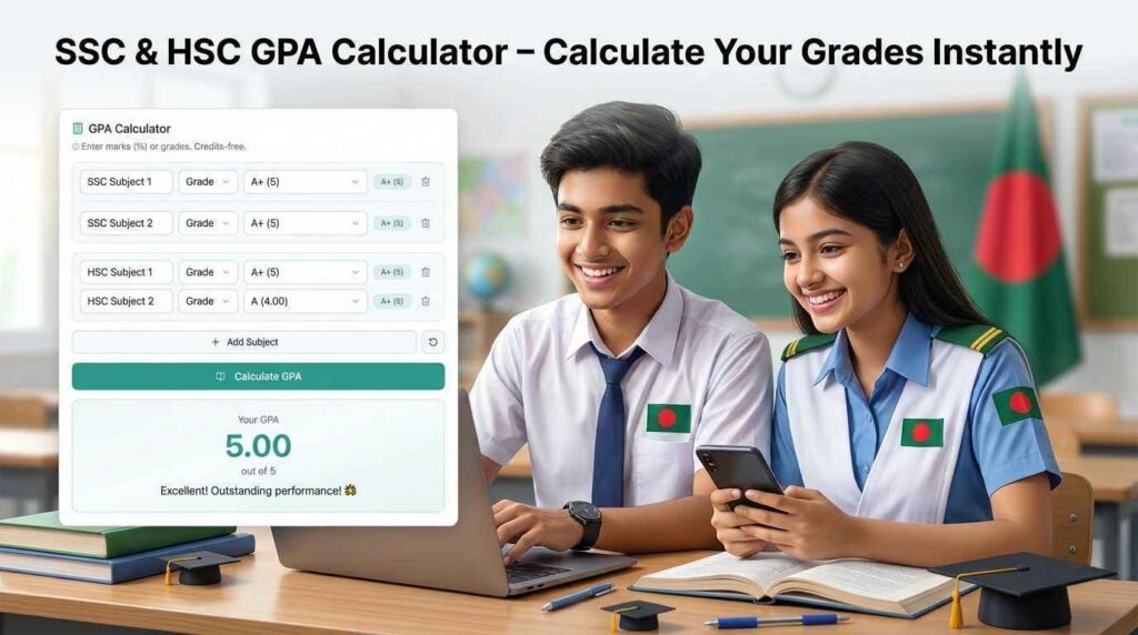 SSC And HSC GPA Calculator – Calculate Your Grades Instantly